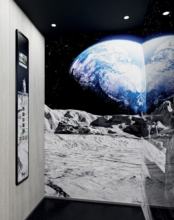 Cabina personalizada tema LUNA — Ascensores Skylift